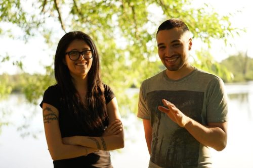 Blake Lavia and Tzintzun Aguilar-Izzo from Talking Rivers